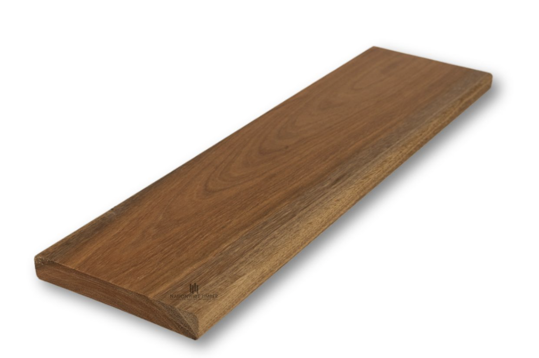 Spotted gum decking boards showing varied Australian hardwood grain